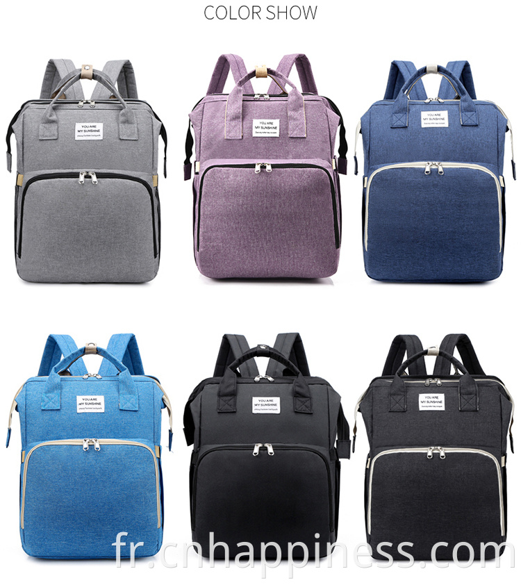 Mamine de randonnée de qualité personnalisée Mami Mamim Back Pack Baby Baby Backpack Diaper Sac avec station à langer